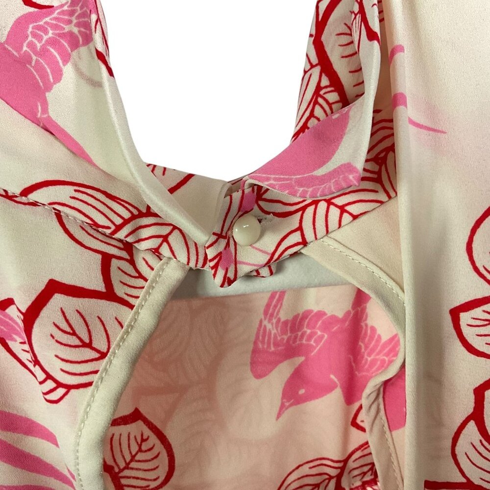 Anthropologie | Maeve Elata Bird Leaf Print Sleeveless Top, Size 14 - Picture 8 of 15